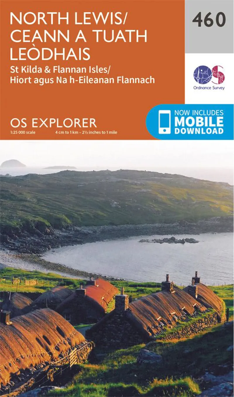 OS Explorer Map 460 - North Lewis/Ceann a Tuath Leodhais